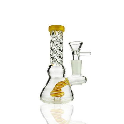 5" Twisted Neck Mini Water Pipe | 14mm Male Bowl