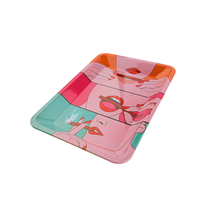 Small Rolling Tray – Pop Art Design | 7in x 5in