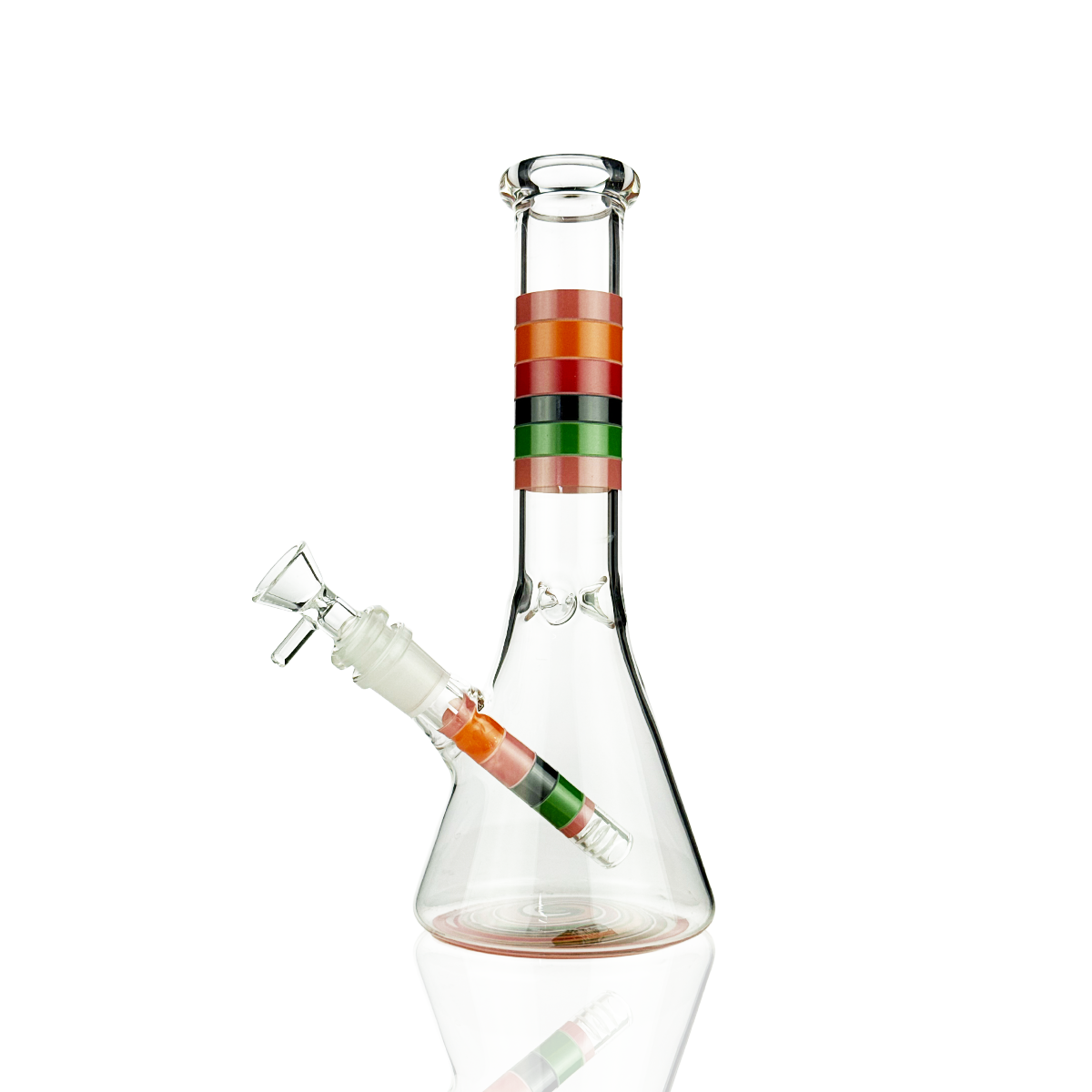 10" Glow in The Dark Beaker with 14mm Male Bowl