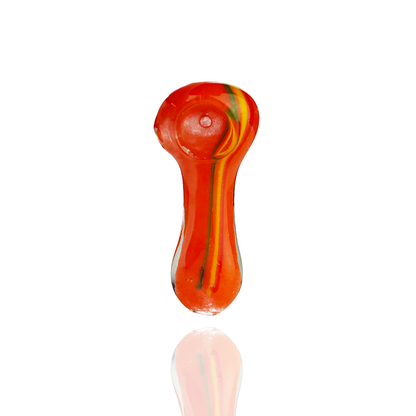 2.5" Hand Pipe Rasta Frit Glass