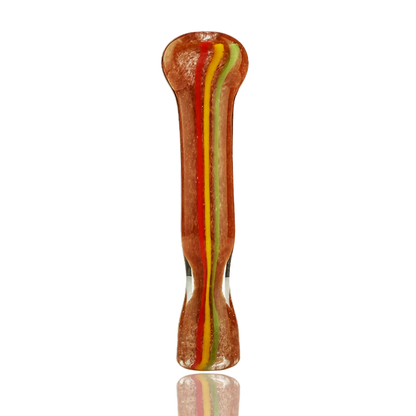 4" Chillum One Hitter Color Frit Glass