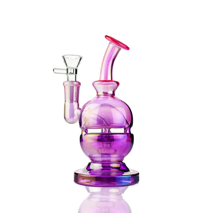 6" Electro Plated Recycler with 14mm Male Bowl