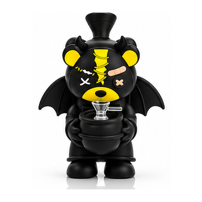 5-Inch Silicone Bear-Bat Water Pipe with 14mm Male Bowl