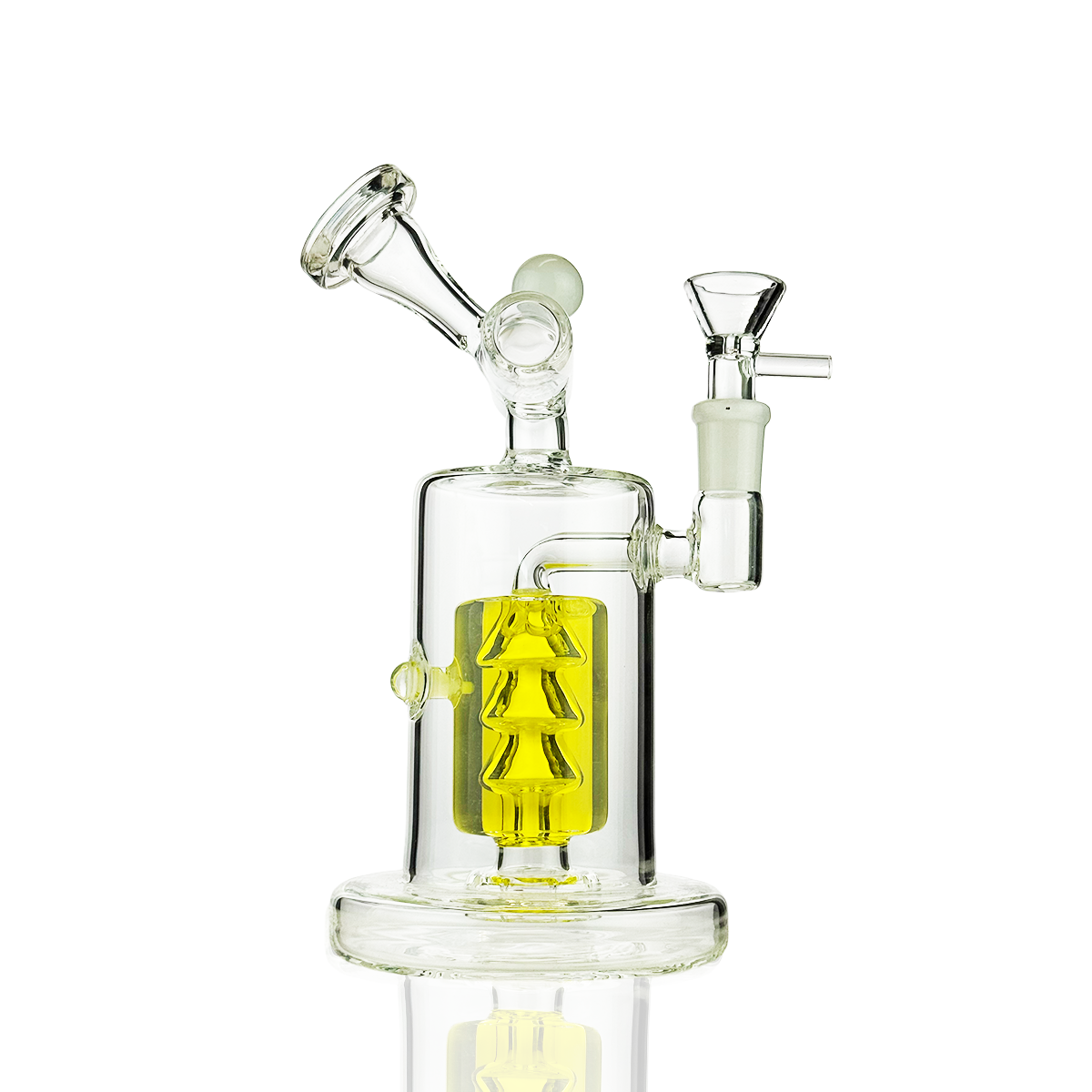 8" Glycerin Water Pipe Bong with 14mm Male Bowl