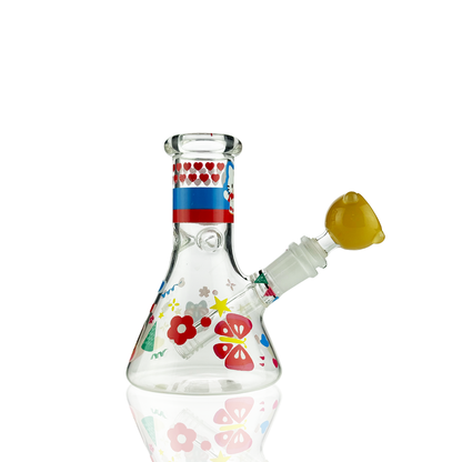 6" Beaker Bong with 14mm Male Bowl