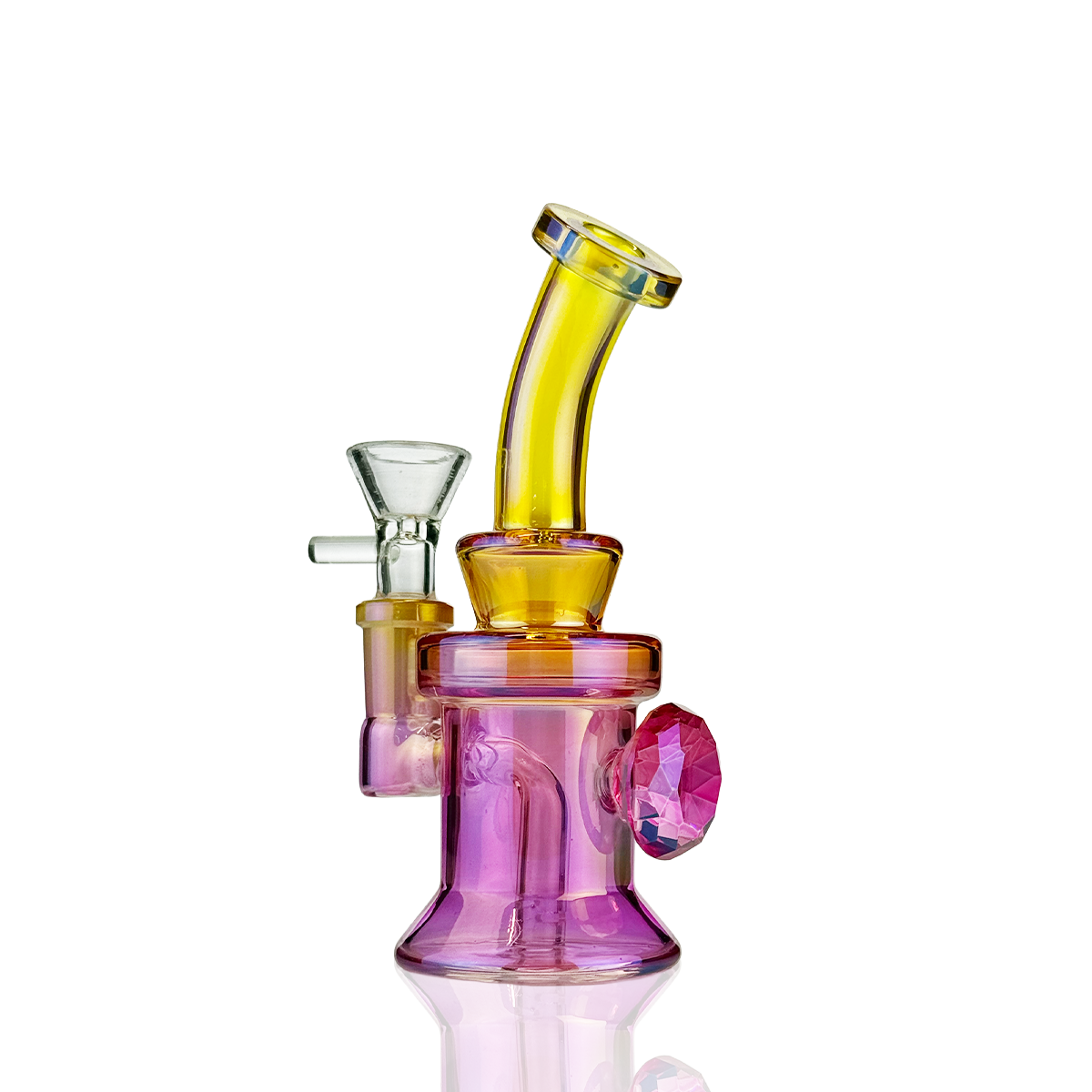 5" Diamond Bong Water Pipe with 14mm Male Bowl