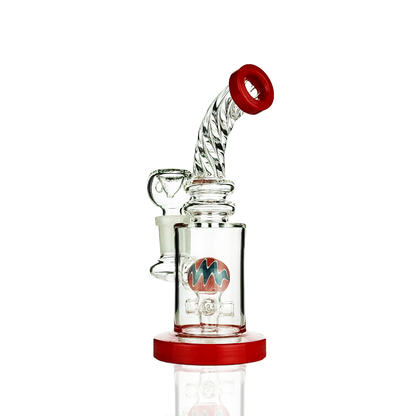 6" Sphere Water Pipe Rig with 14mm Male Bowl and Rod Color