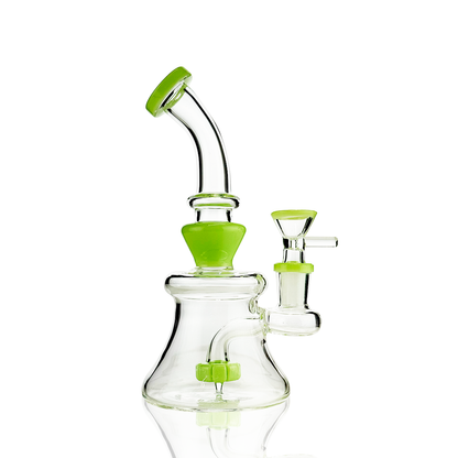 8" Water Pipe Slime with 14mm Male Bowl