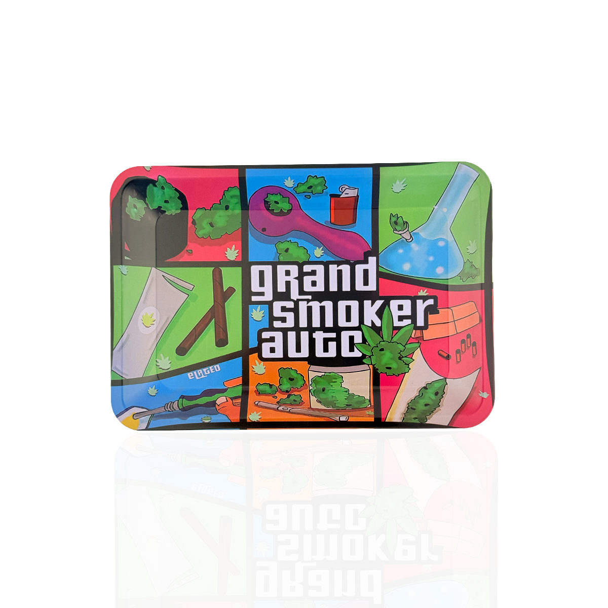 Small Rolling Tray – Grand Smoker Auto Design | 7in x 5in