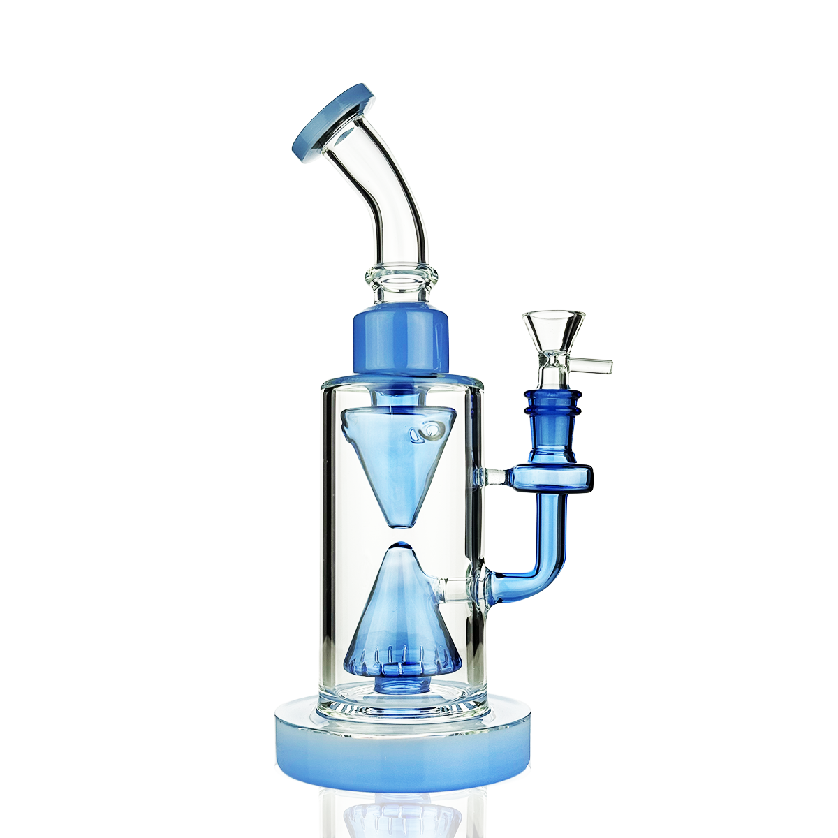 10" Pyramid Shower Water Pipe Rig with 14mm Male Bowl