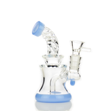 5" Twisted Neck Water Pipe Bong with 14mm Male Bole and Shower