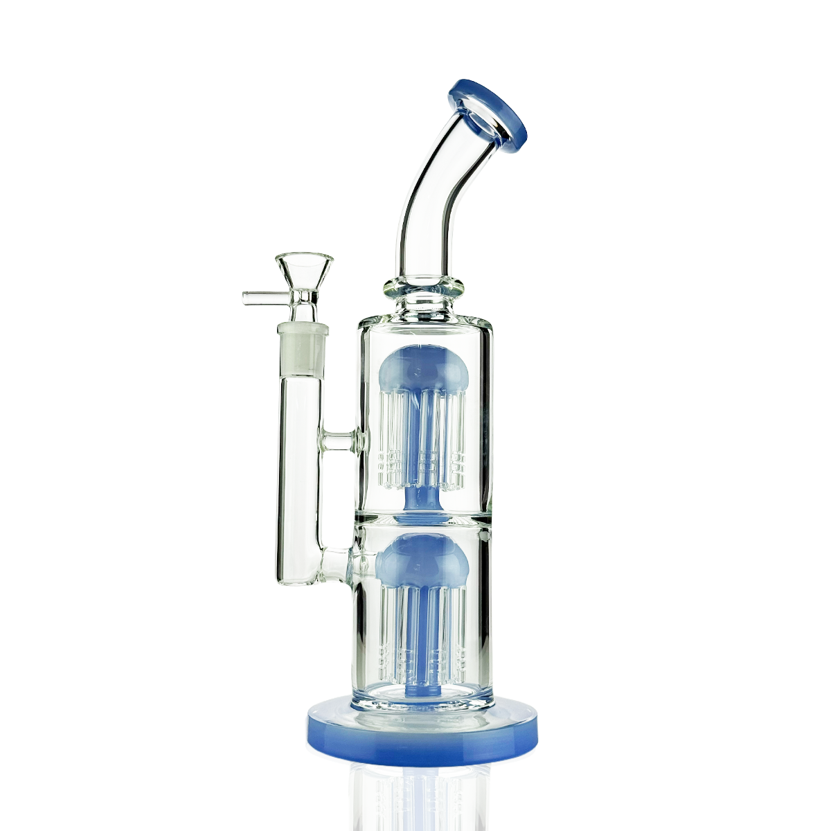 11" Double Tree Percolator with 18mm Male Bowl