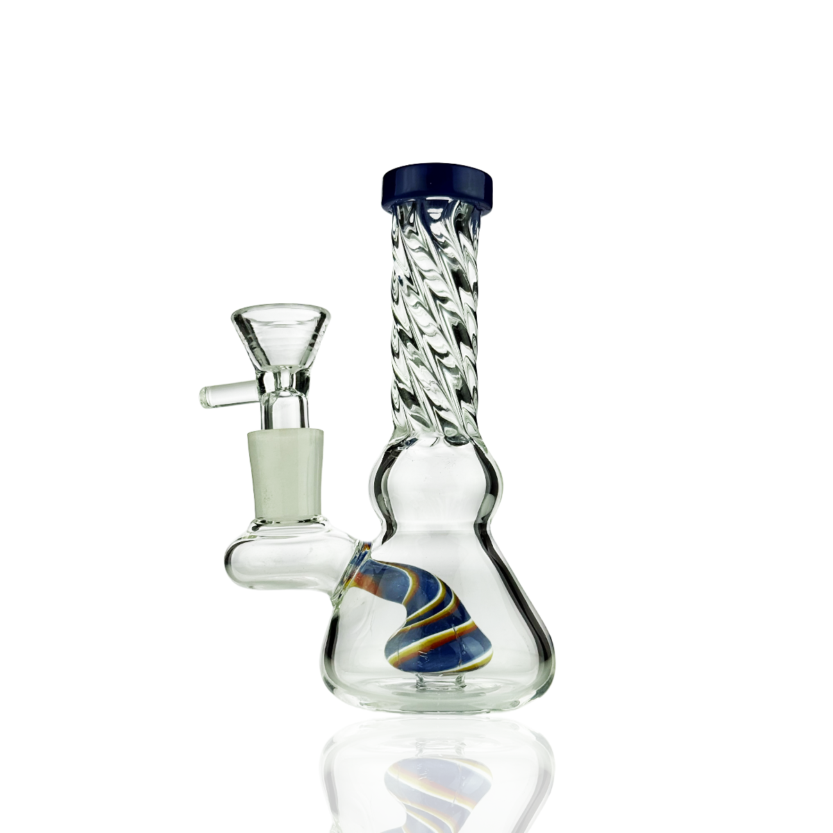 5" Twisted Neck Mini Water Pipe | 14mm Male Bowl