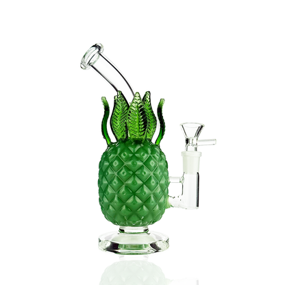 8" Pineapple Water Pipe | Novelty Glass Design | 14mm Male Bowl