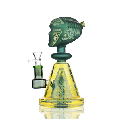 8" Egyptians Fume Glass Water Pipe with 14mm Male Bowl