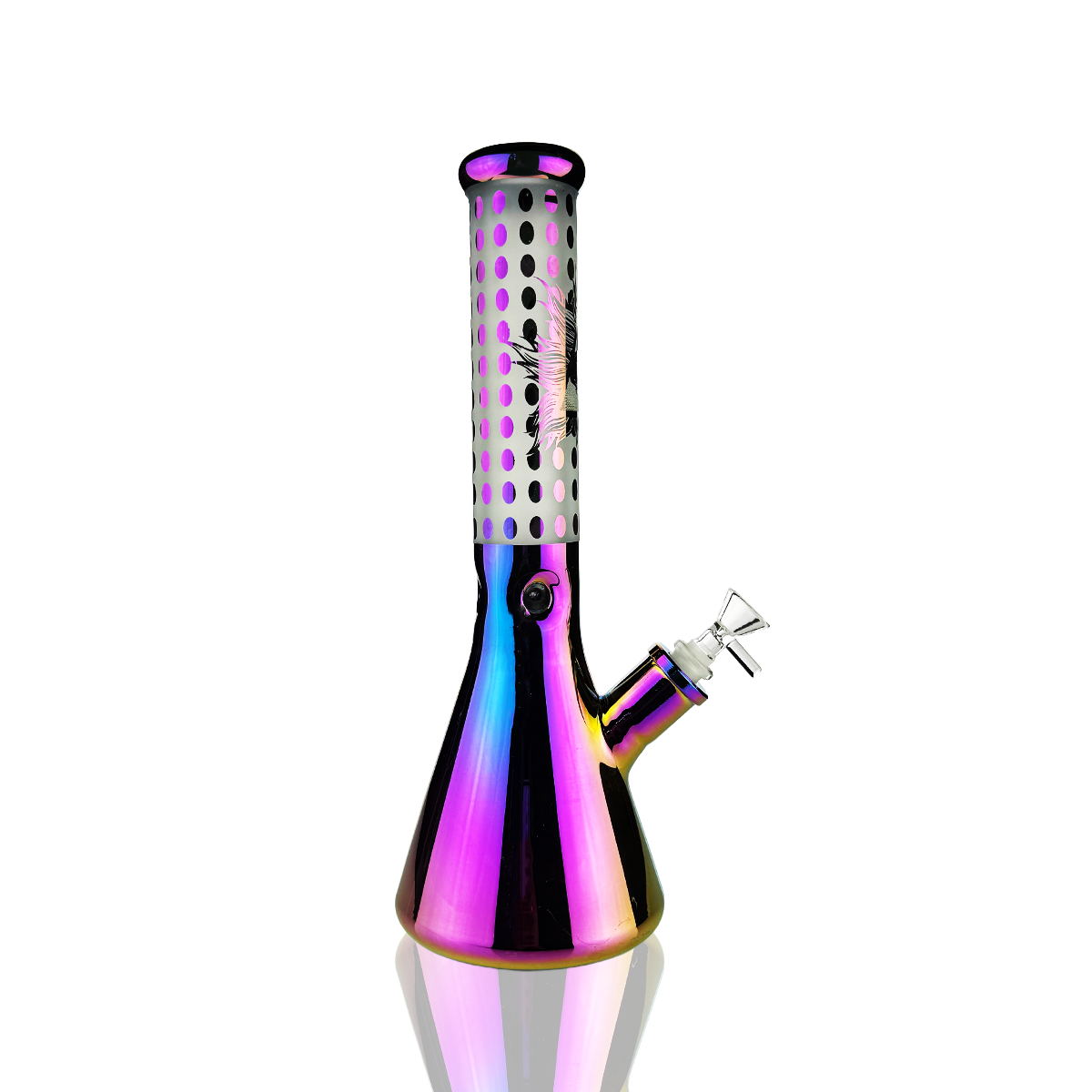14" Electroplated Beaker with 14mm Male Bowl