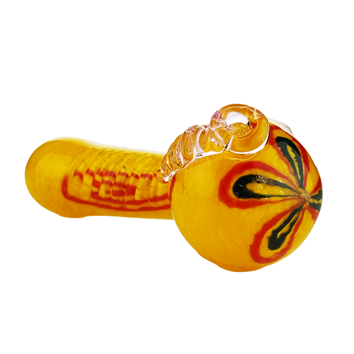4.5" Frit Glass Hand Pipe Spoon