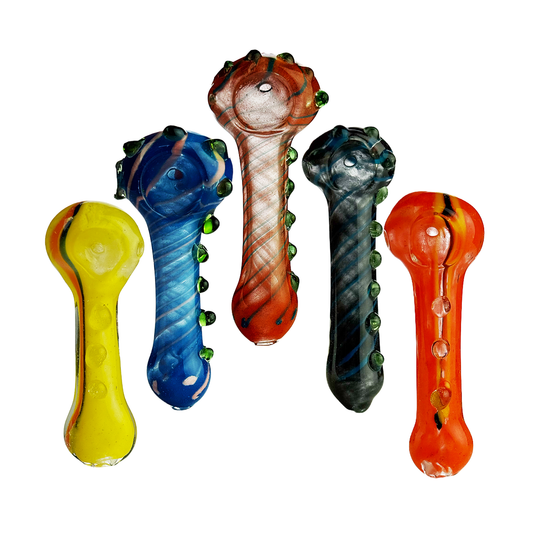 3" Frit Glass Hand Pipe Spoon