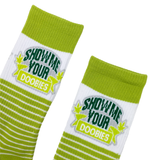 Show Me Your Doobies Socks Fits All, 70% Cotton, 25% Spandex, 5% Elastic