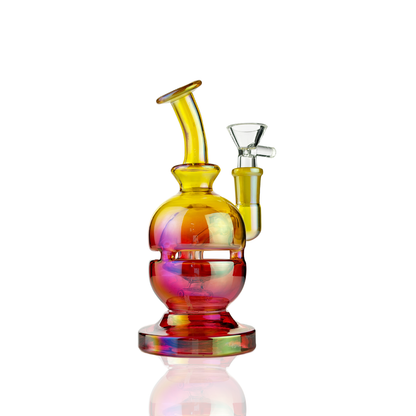 6" Electro Plated Recycler with 14mm Male Bowl