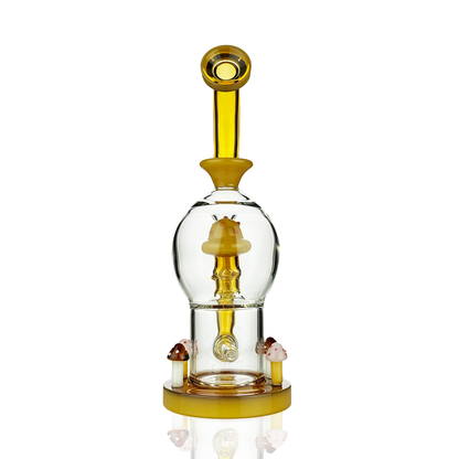10" Mushroom Water Pipe Dome with 14mm Male Bowl