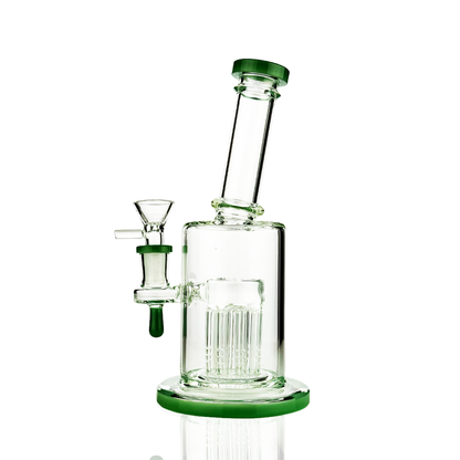 8" Water Pipe Rig | Tree Chamber | 14mm Male Bowl
