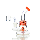 5.5" Dab Rig Water Pipe with Kisses Shower and 14mm Male Quartz Banger