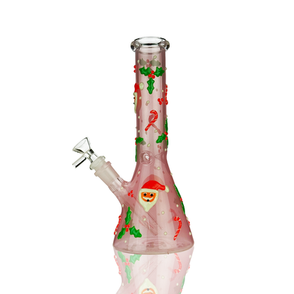 10" Christmas Beaker 3D Glow In The Dark