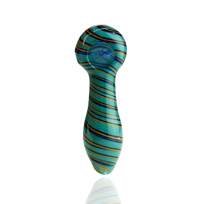 4.5" Hand Pipe Spoon Spiral Designs