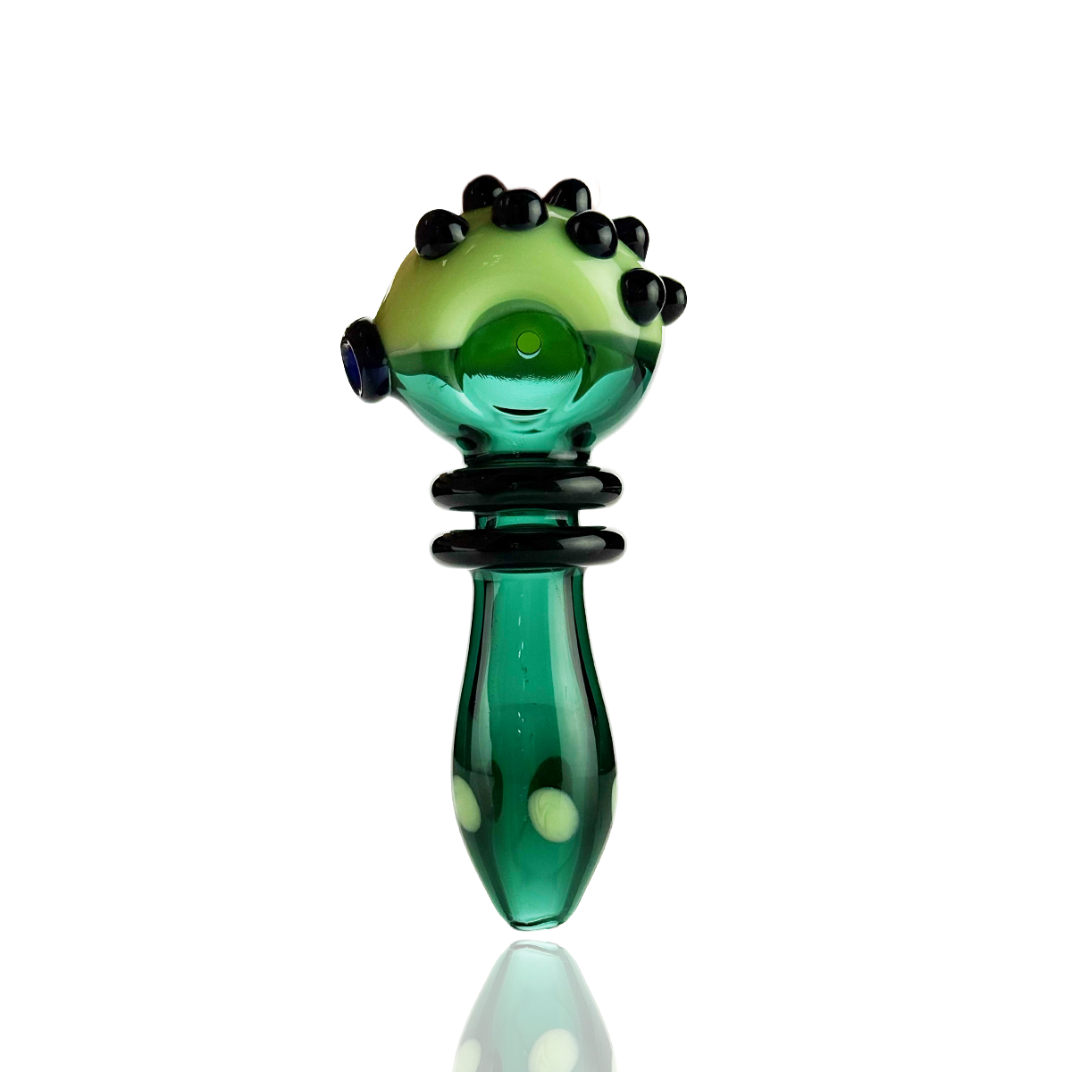 4.5" Double Ring Slime Head Hand Pipe Spoon