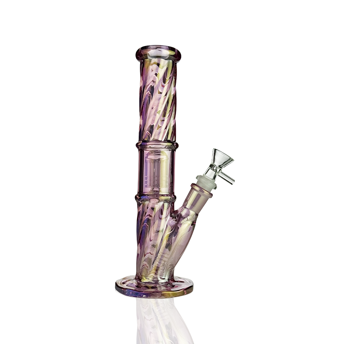 10-Inch Electro-Plated Straight Shooter Water Pipe