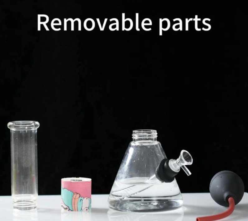 14" Beaker with Blood Pressure Pump and 14mm Male Bowl