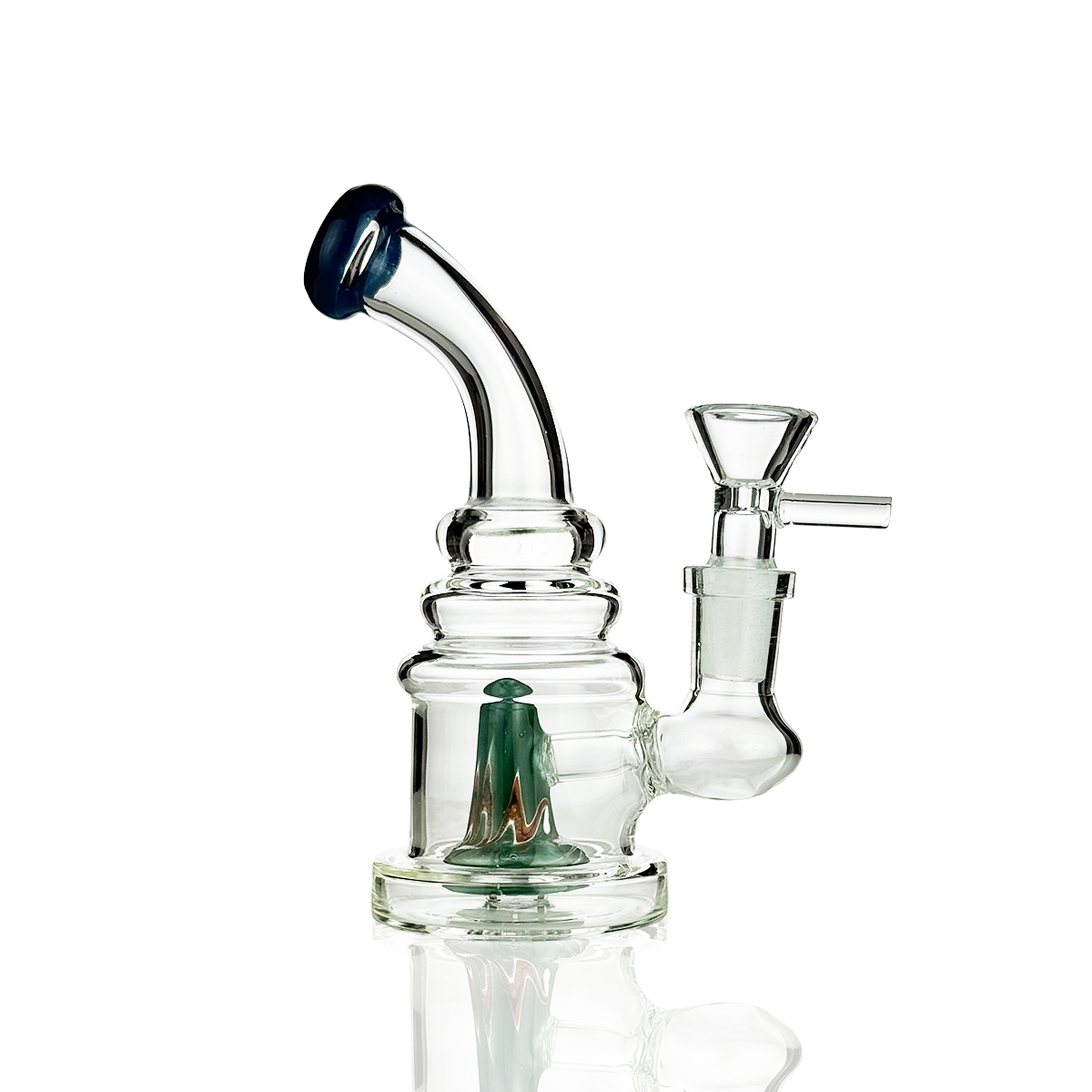 5" Volcano Shower Water Pipe with 14mm Male Bowl