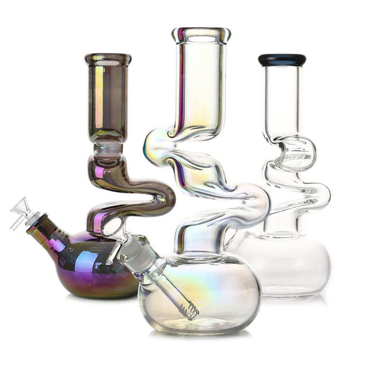 12" Zong Bong Water Pipe Electroplated with 14mm Male bowl
