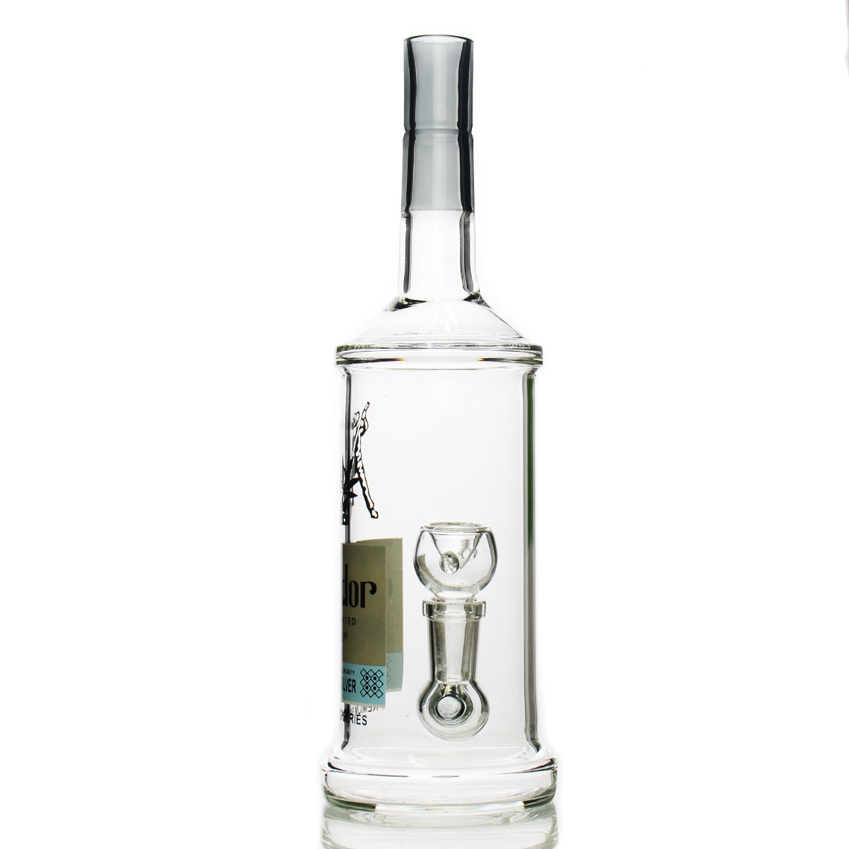 11" El Timador Tequila Bottle 100% High with 14mm Male Bowl