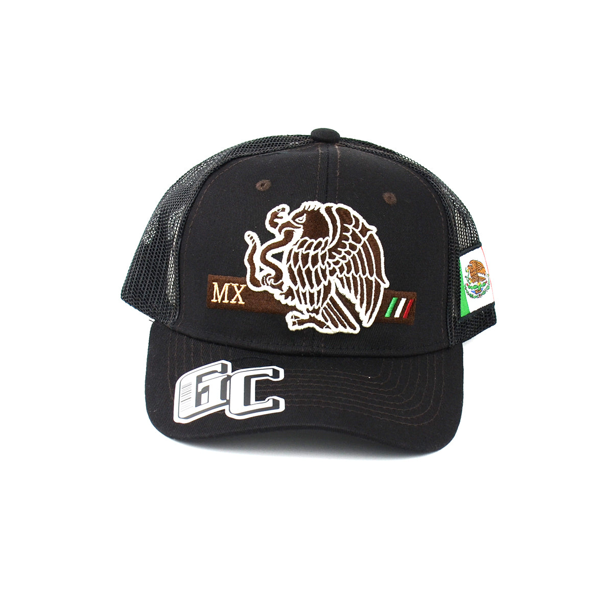 Snapback Curved Hat Mexico Coats Of Arms Flag Embroidered
