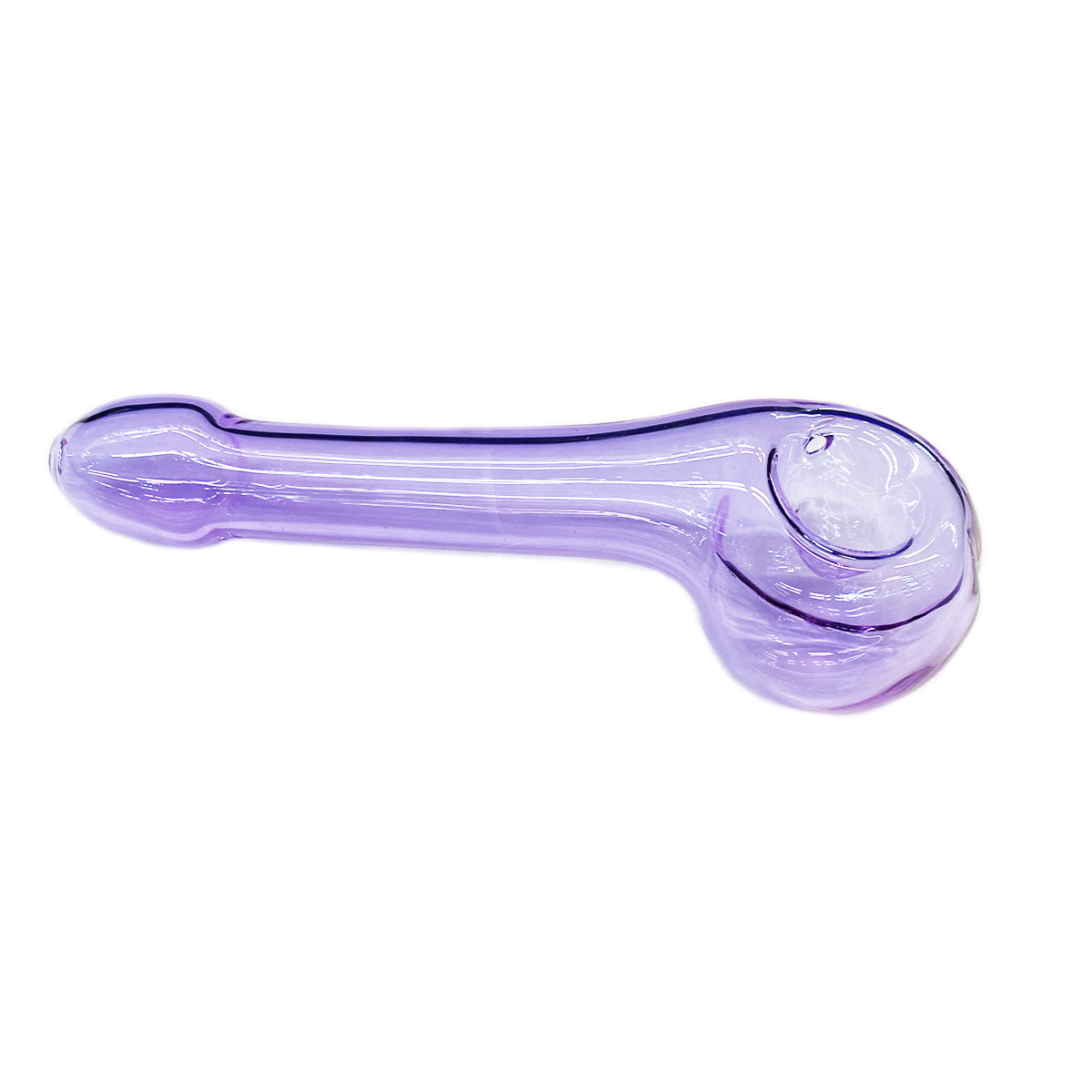 6" Purple Tube Penis Hand Pipe Spoon