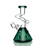 6" Beaker Zong Rig Water Pipe with Round Perc and 14mm 45° Male Banger