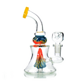 6" American Color Sticker Bong with 14mm Male Bowl - LA Wholesale Kings