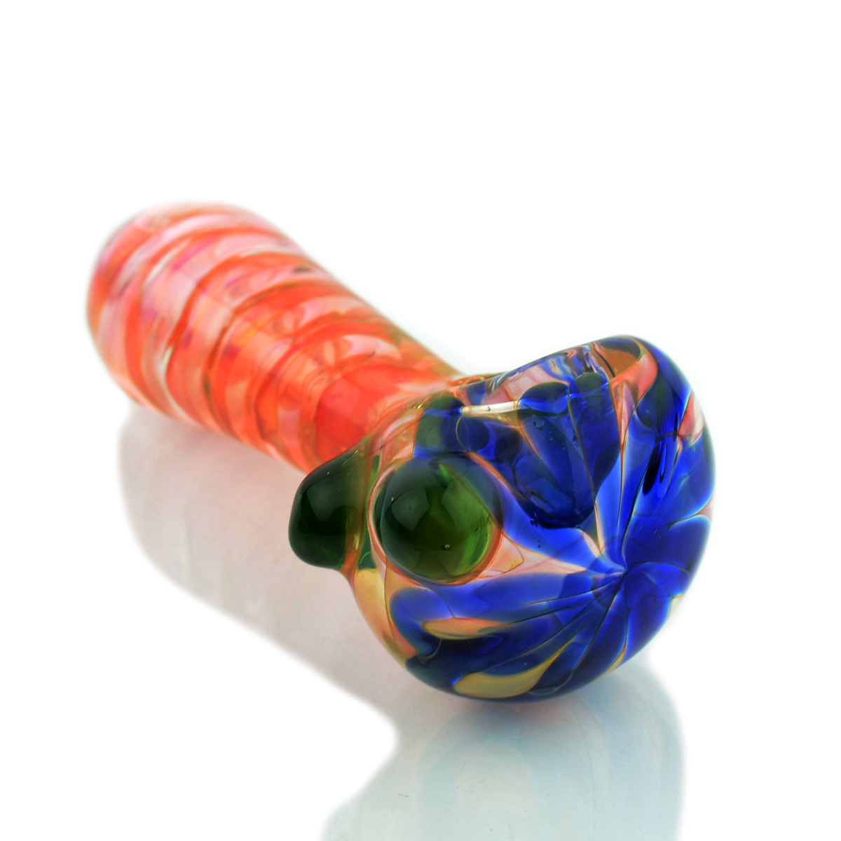 4.5" Gold Fume Swirling Glass Art Approx 155g - LA Wholesale Kings