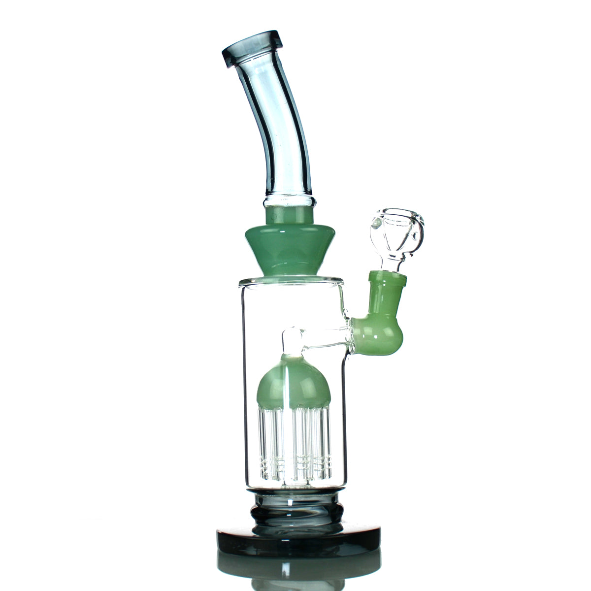 10" Water Pipe with 10 Arm Tree Chamber and 14mm Male Bowl - LA Wholesale Kings