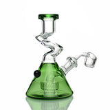 6" Beaker Zong Rig Water Pipe with Round Perc and 14mm 45° Male Banger