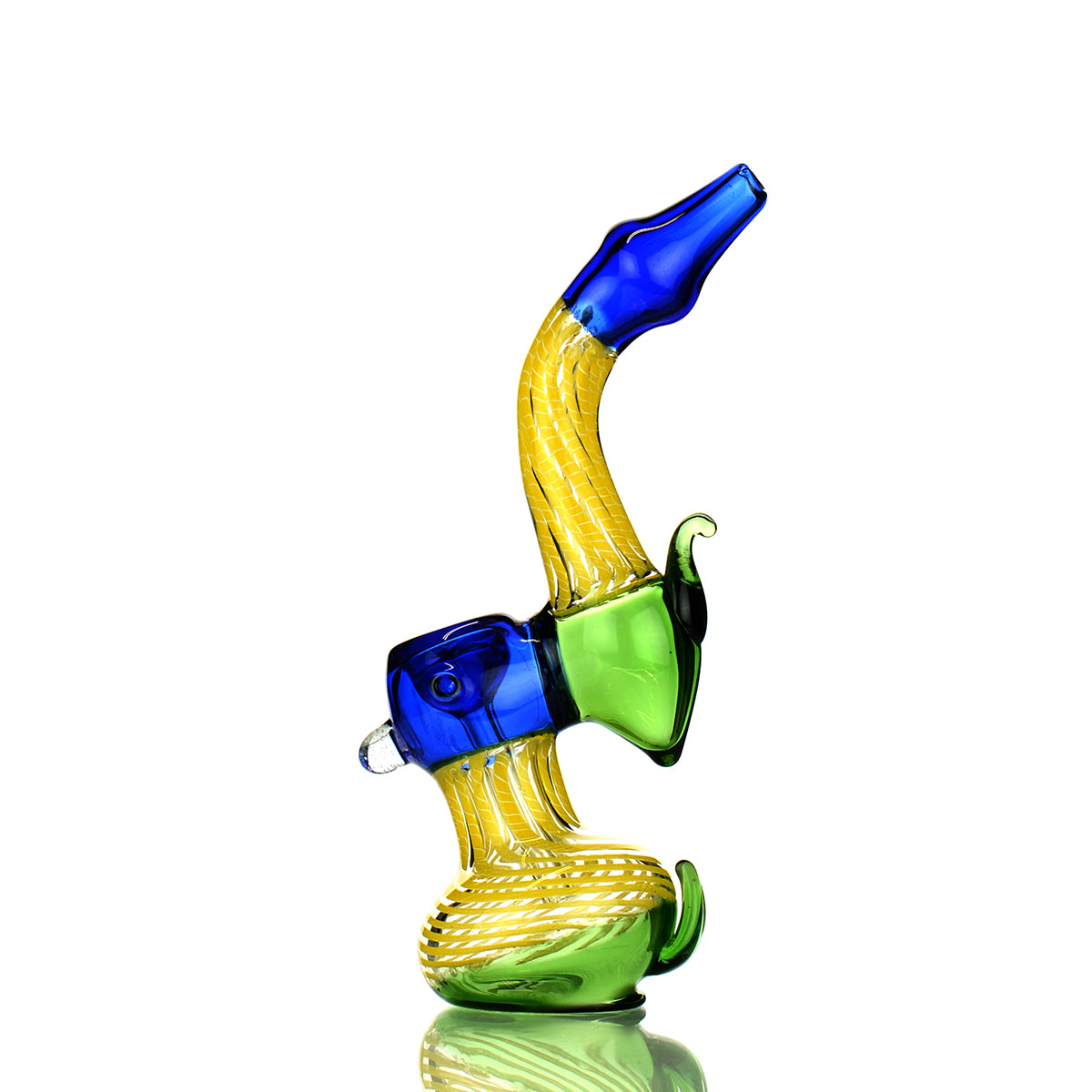 7" Bubbler Twisting Design with Horns