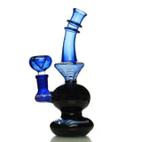 7" Color Frit Glass Water Pipe with 14mm Male Bowl