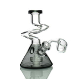 6" Beaker Zong Rig Water Pipe with Round Perc and 14mm 45° Male Banger