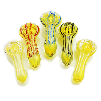 2.5-Inch Silver Fume Glass Hand Pipe