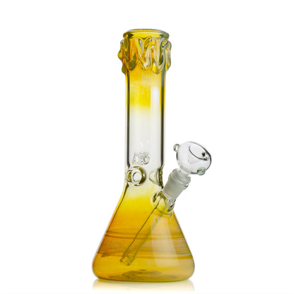 12" Fumed Beaker with Color Lines US MADE - LA Wholesale Kings