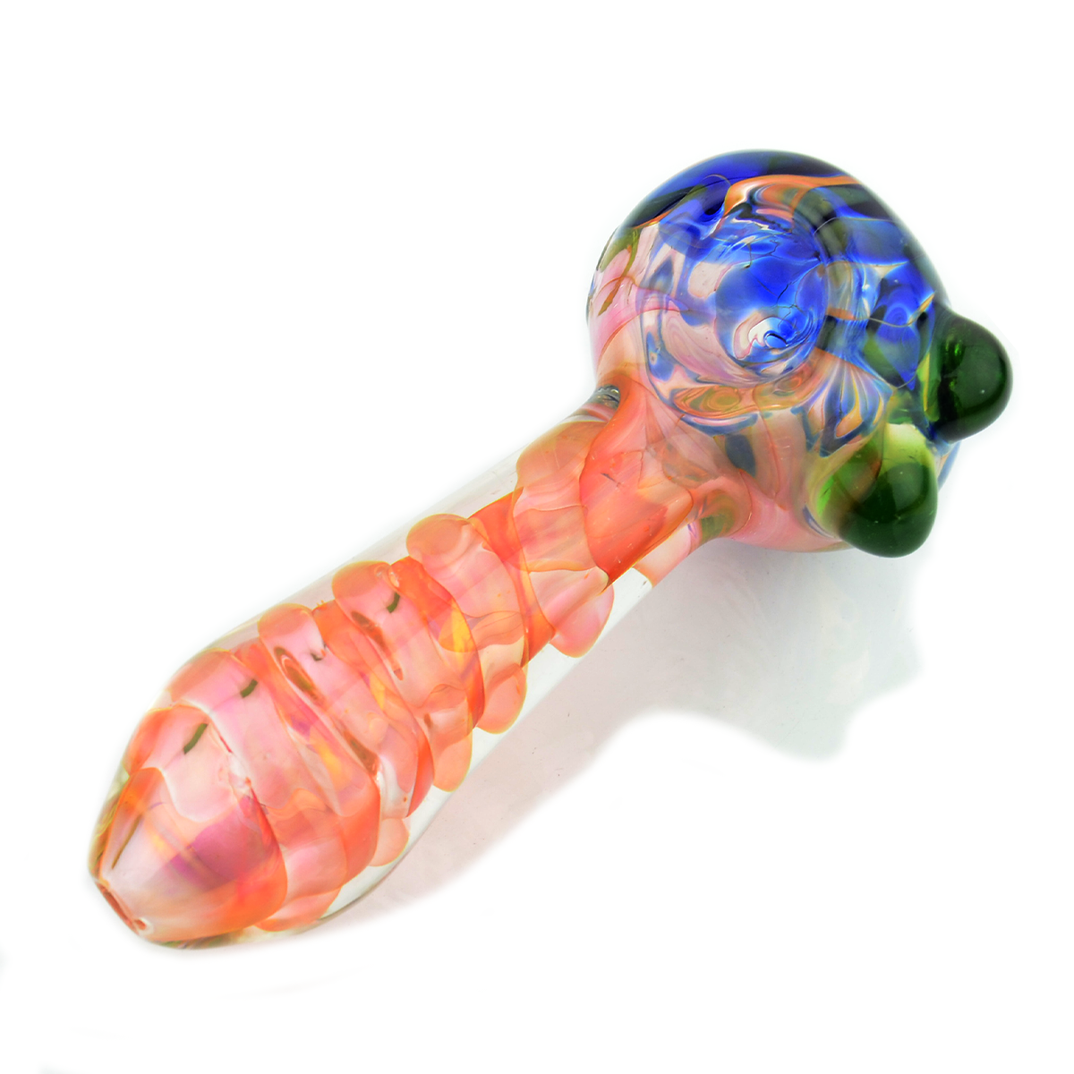 4.5" Gold Fume Swirling Glass Art Approx 155g - LA Wholesale Kings