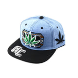 Snapback "Cannabis Leaf" Hat Embroidered
