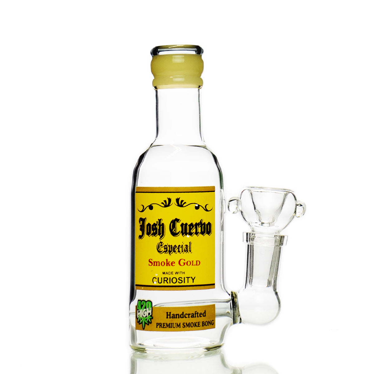 5" Liquor Shot Bottle Josh Cuerbo with 14mm Male Bowl
